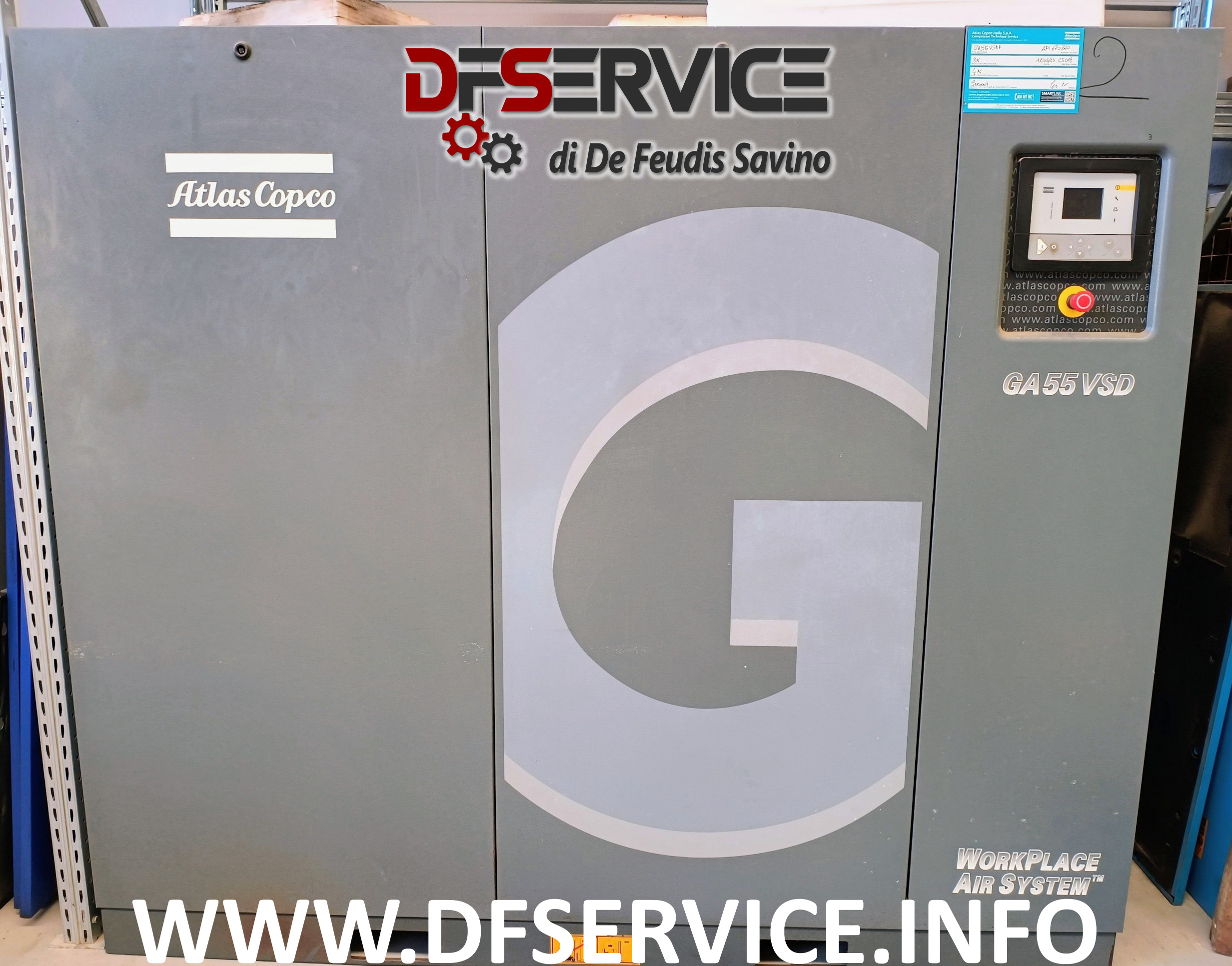 COMPRESSORE ATLAS COPCO GA 55 VSD - USATO